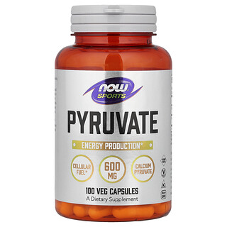 NOW Foods Pyruvate - תוסף תזונה ספורט 100 כמוסות