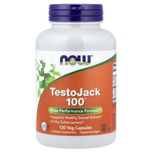 NOW Foods TestoJack 100 - תוסף תזונה לגברים 120 כמוסות