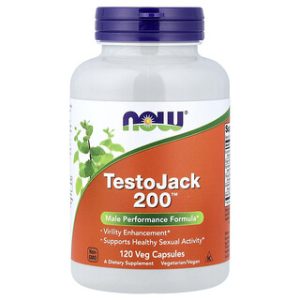 NOW Foods TestoJack 200 - תוסף תזונה לגברים 120 כמוסות