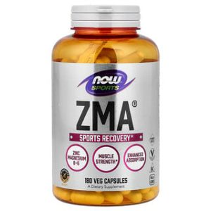 NOW Foods ZMA® 180 כמוסות - לשיפור ביצועי ספורט