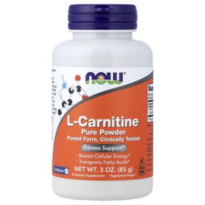 NOW L-Carnitine טהור - אבקת קרניטין טהורה 85 גרם