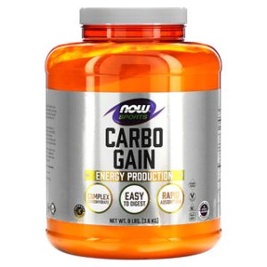 NOW Sports Carbo Gain - תוסף פחמימות לאימון - 3.6 ק"ג
