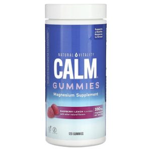 Natural Vitality CALM Gummies - תוסף מגנזיום פטל-לימון