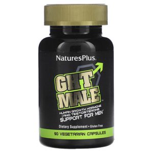 NaturesPlus GHT Male - תמיכה לגברים הורמון גדילה 90 כמוסות