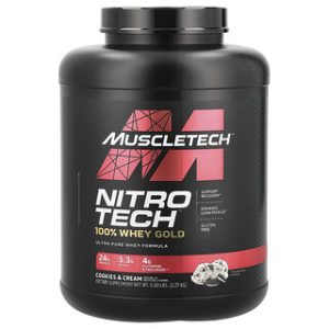 Nitro-Tech 100% Whey Gold קוקיז ושמנת - חלבון 2.27 ק"ג