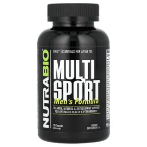 NutraBio MultiSport Mens - ויטמינים לגבר 120 כמוסות