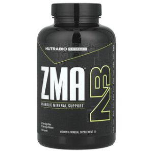 NutraBio ZMA® - תוסף שינה ומינרלים - 180 כמוסות
