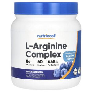 Nutricost L-Arginine Complex בטעם פטל כחול - 468 גרם