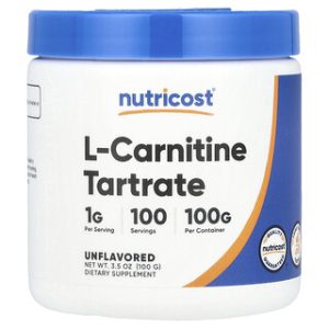 Nutricost L-Carnitine Tartrate - ללא טעם 100 גרם