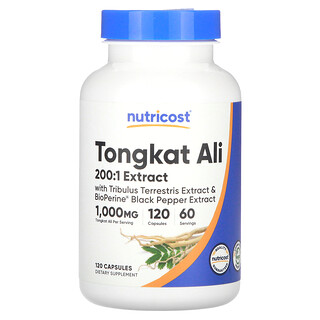 Nutricost Tongkat Ali - 120 כמוסות - תוסף טבעי
