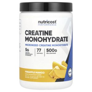 Nutricost קריאטין מונוהידרט אננס-מנגו 500 גרם לשיפור ביצועים