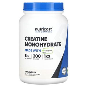 Nutricost קריאטין מוננוהידרט - Creapure 1 ק"ג - לא בטעם