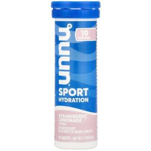 Nuun Sport - טבליות שתייה אלקטרוליטים בטעם תות-לימונדה
