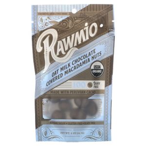 Rawmio - מקדמיה מצופה שוקולד חלב שיבולת שועל - 56.7 גרם