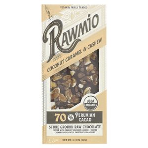 Rawmio שוקולד גולמי - קרמל קוקוס וקשיו 60 גרם