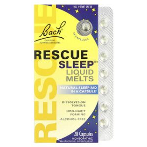 Rescue Sleep® Liquid Melts - גלולות שינה טבעיות 28 כמוסות