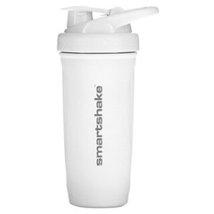 Smartshake נירוסטה לבן 900 מ"ל - בקבוק חלבון משודרג