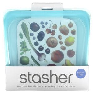 Stasher - שקית סיליקון רב פעמית סנדוויץ' - אקוומרין