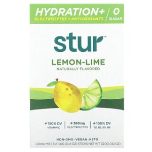 Stur - תערובת משקה הידרציה אנטיאוקסידנטים לימון-ליים