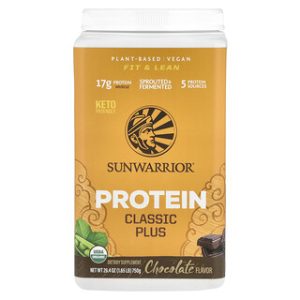 Sunwarrior Protein Classic Plus שוקולד - 750 גרם - טבעוני