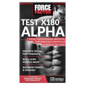 Test X180 Alpha® - תוסף טסטוסטרון טבעי , 120 כמוסות