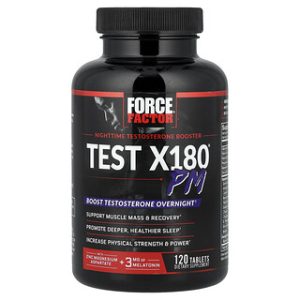 Test X180 PM Force Factor - תוסף תזונה לגברים 120 טבליות