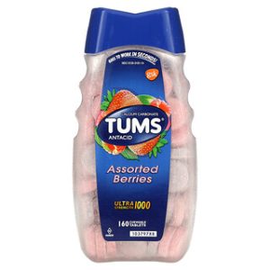 Tums Ultra-Strength, סותרי חומצה בטעמי יערה - 160 טבליות
