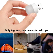 USB Night Light, מיני LED עגול - מנורת קריאה ניידת
