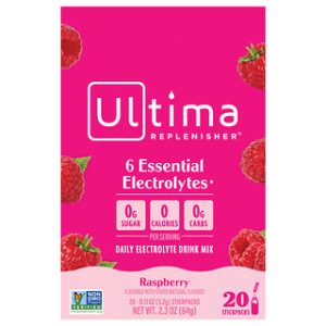 Ultima Replenisher - תערובת אלקטרוליטים בטעם פטל - 20 יחידות