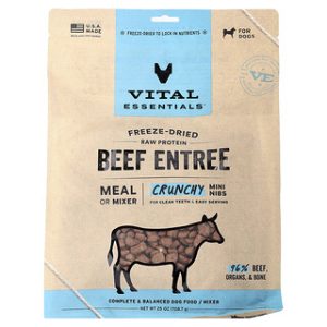 Vital Essentials, חטיפי בשר בקר לכלבים - 25oz