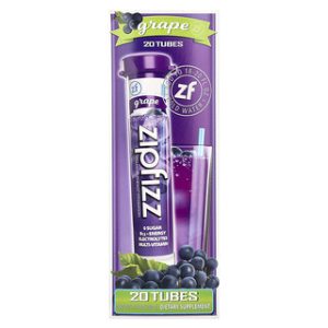 Zipfizz - אבקת אנרגיה ענבים - 20 יחידות - תוסף בריאות