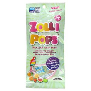 Zollipops - סוכריות טרופיות לשיניים נקיות - 7-8 יחידות
