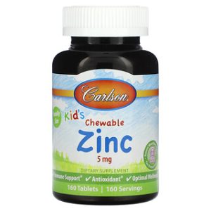 אבץ לילדים - Carlson Kids Chewable - טעם בריאות