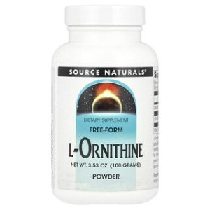 אבקת L-אורניתין Source Naturals - 100 גרם - תוסף תזונה