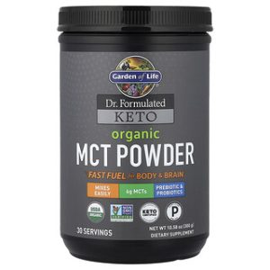 אבקת MCT אורגנית Keto - Garden of Life - 300 גרם