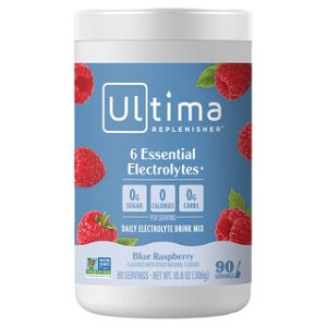 אבקת אלקטרוליטים בטעם פטל כחול Ultima Replenisher