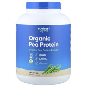 אבקת חלבון אפונה אורגנית Nutricost - 2.26 ק"ג - לא בטעם