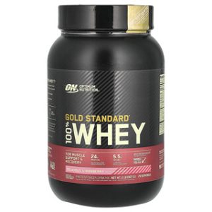אבקת חלבון גולד סטנדרט תות- 907 גרם , Optimum Nutrition