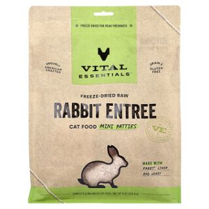 אוכל לחתול Vital Essentials - ארנבת מיובש בהקפאה 8oz