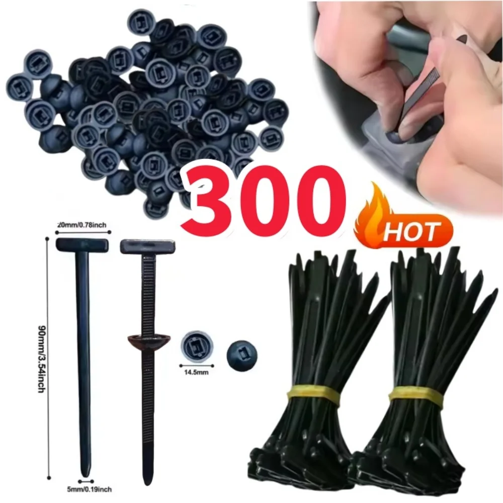 אזיקוני כבלים ניילון אוניברסלי 300 יח'- תיקון רכב