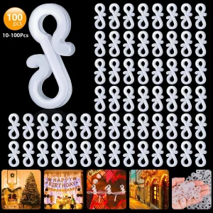 אטבי תלייה לפנסים - 10-100 יח' קישוטים לחג המולד