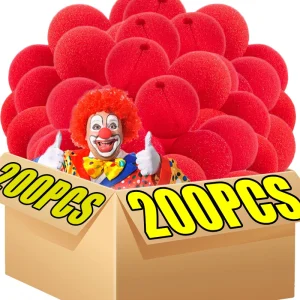 אף ליצן אדום- כדורי ספוג לפורים- 200,1 יחידות