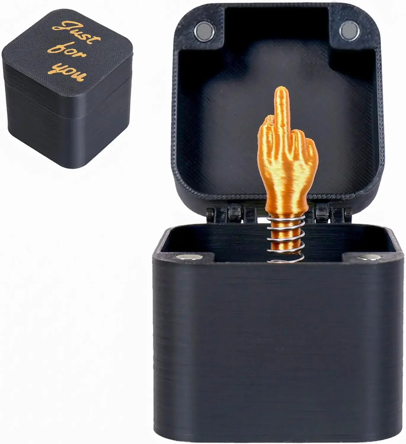 אצבע משולשת בקופסה - מתנה מצחיקה למבוגרים