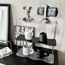 אקריליק מעמד אחסון שולחני- קוסמטיקה, תכשיטים