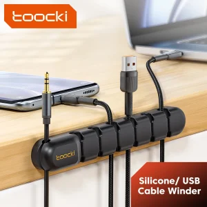 ארגונית כבלים Toocki - מחזיק כבל USB גמיש