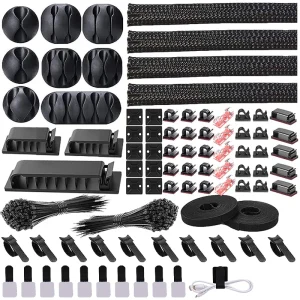 ארגונית כבלים מקצועית - ערכת ניהול כבלים מסודרת