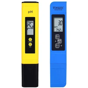 בודק איכות מים דיגיטלי - PH ו-TDS לאקווריום