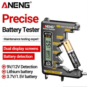 בוחן סוללות ANENG BT173- בודק סוללות AA AAA C D 9V