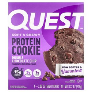 ביסקוויט חלבון שוקולד כפול Quest - 4 יחידות