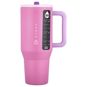 בקבוק מים HydroJug Traveller - ורוד סוכר 40oz